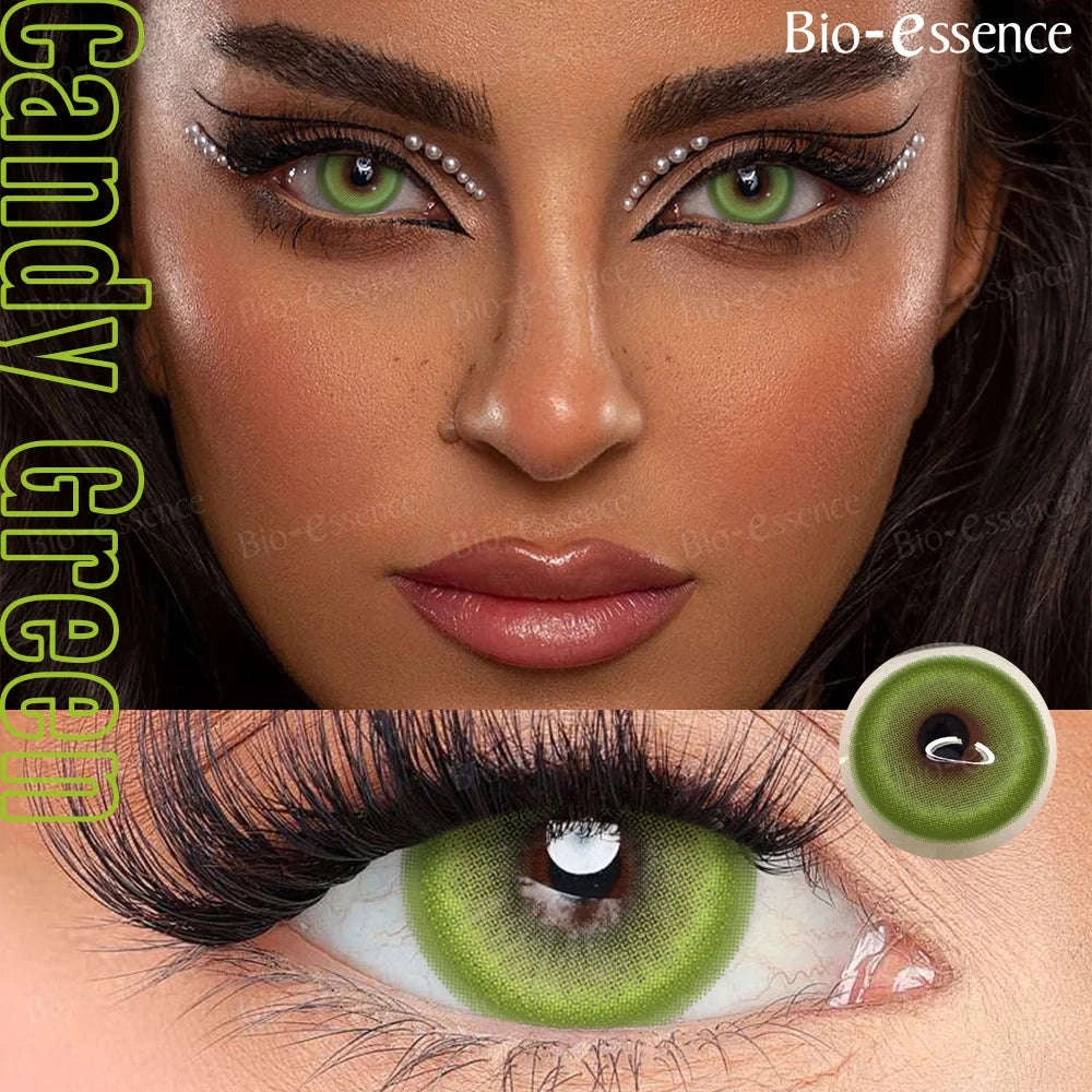 Bio-essence Colored Contact Lenses for Cosplay and Fashion-Sea blue 14.2 / 0