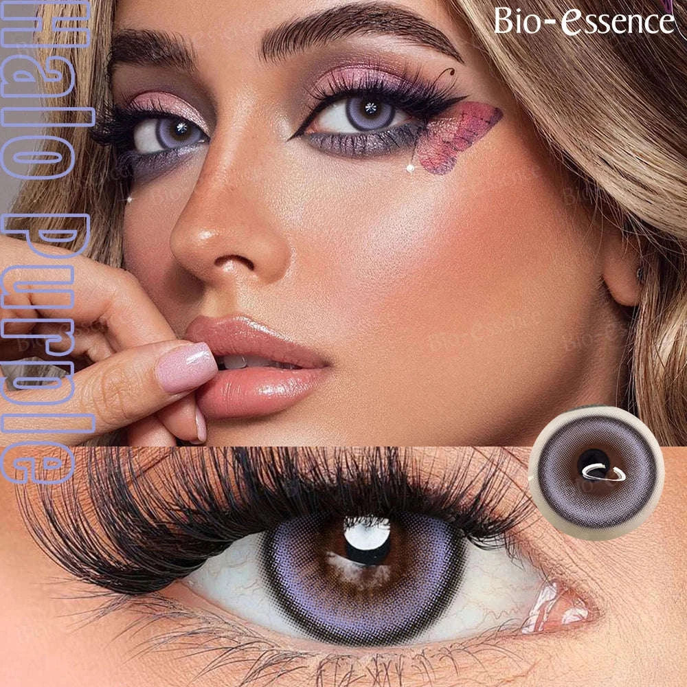 Bio-essence Colored Contact Lenses for Cosplay and Fashion-Sea blue 14.2 / 0