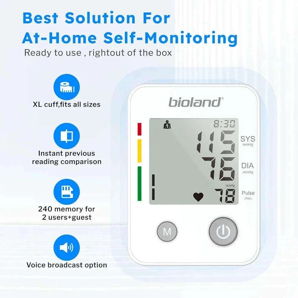 Bioland Upper Arm Blood Pressure Monitor for Home Tracking-2005-1 / China Mainland