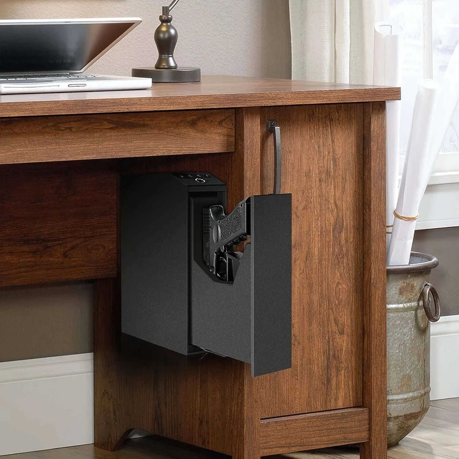 Biometric Slider Handgun Safe-black / United States