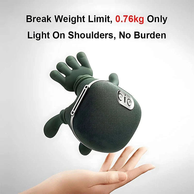 Bionic Neck Shoulder Massager N7-Green With Box