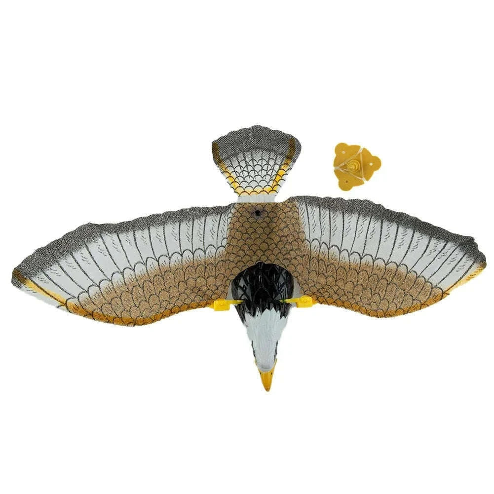Bird Repellent Hanging Eagle Owl Decoy for Outdoor Spaces-Default Title
