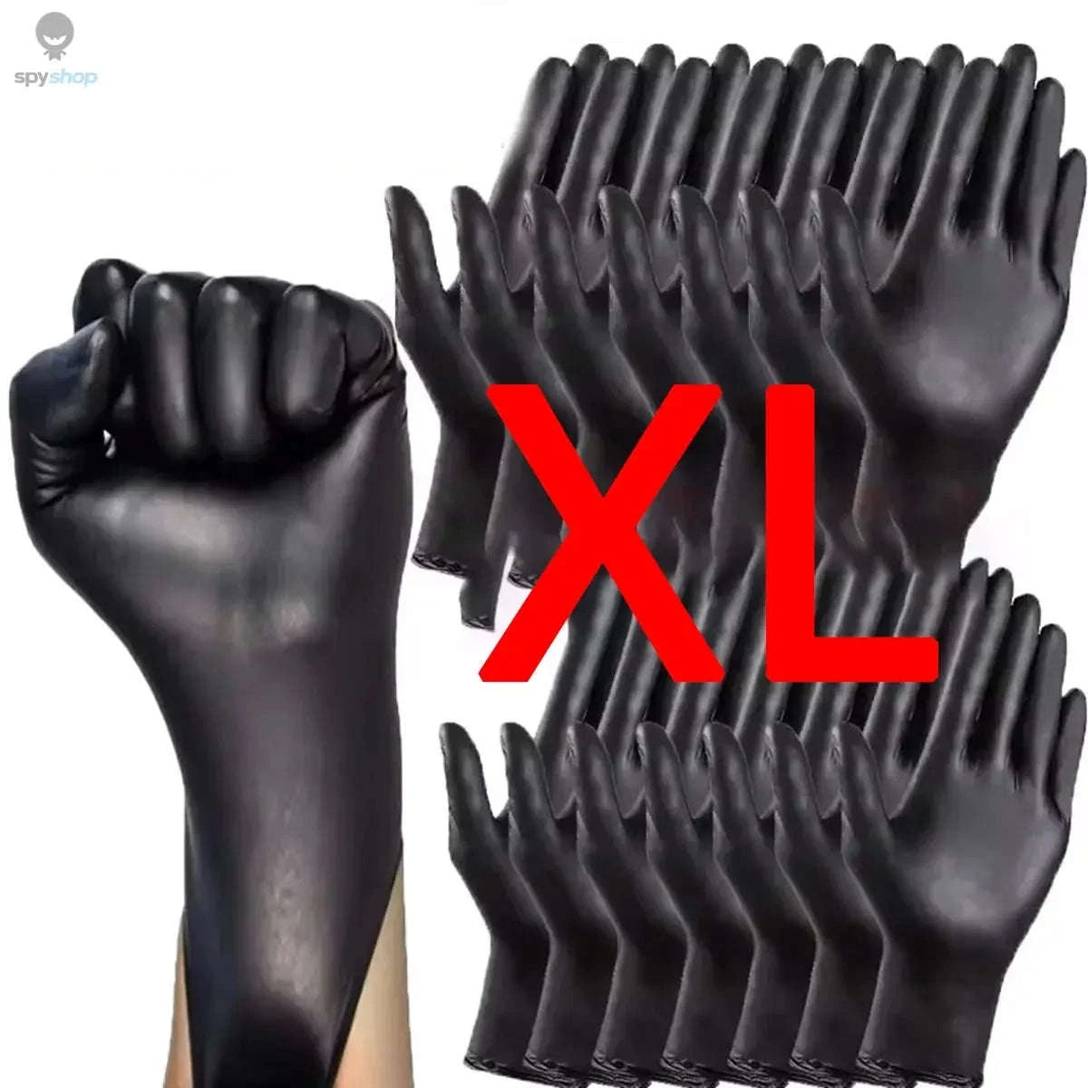 Black Disposable Gloves – Nitrile Protection for Everyday Tasks-XL / 10pcs