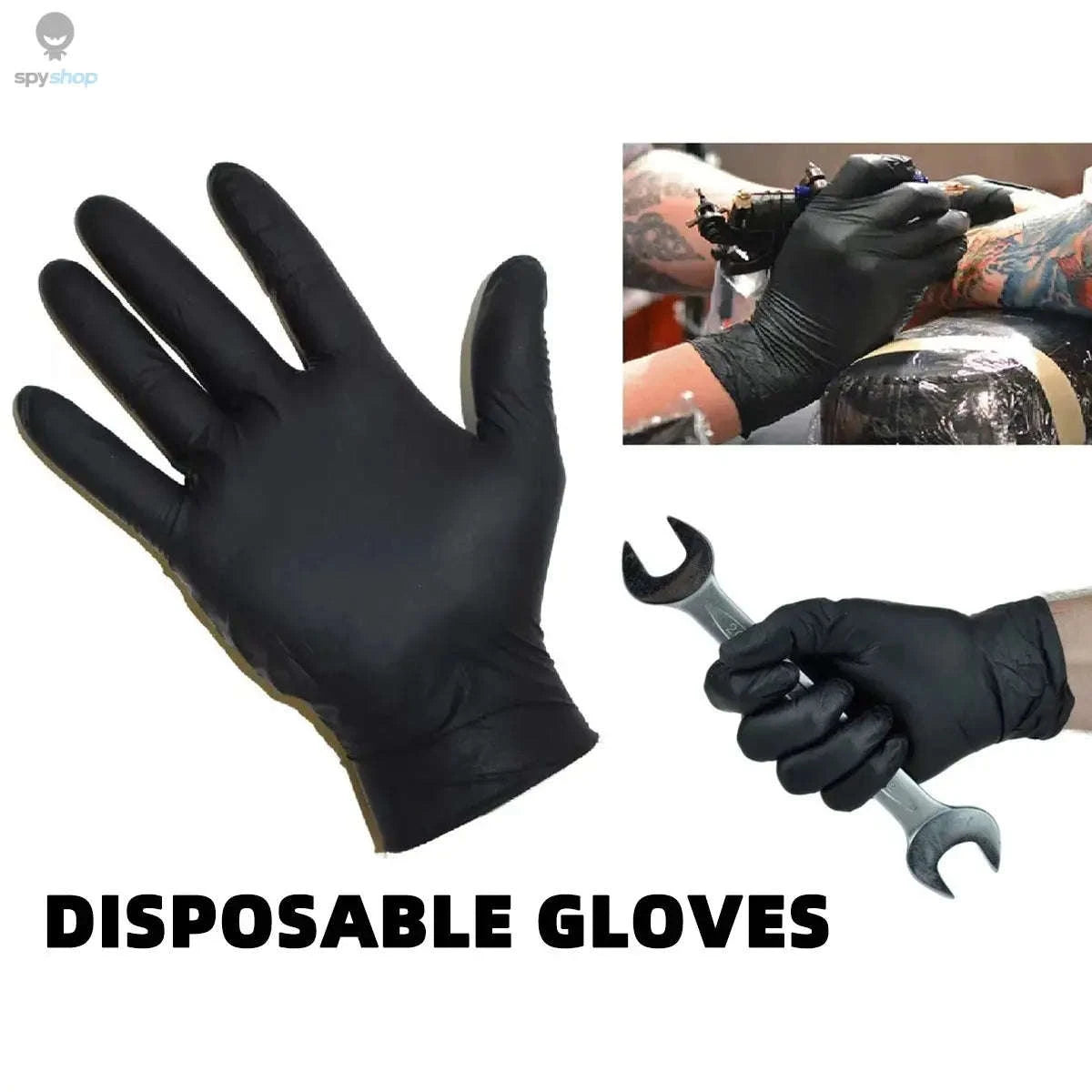 Black Disposable Gloves – Nitrile Protection for Everyday Tasks-XL / 10pcs