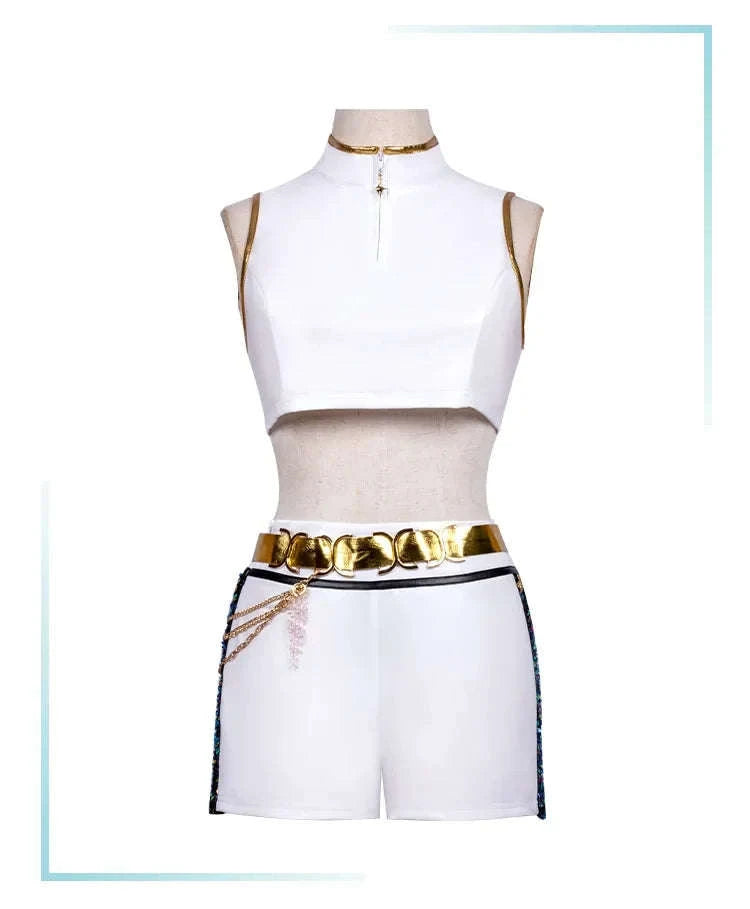 Black Gold Demon Hunters Cosplay Costume for Women-Zoey Costume / 130