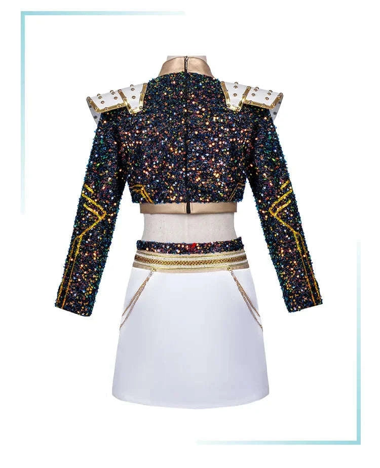 Black Gold Demon Hunters Cosplay Costume for Women-Zoey Costume / 130