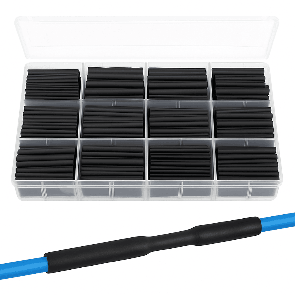 Black Heat Shrink Tube Kit for Clean Wire Insulation-US-Plug 110V / Mixed-size / CHINA