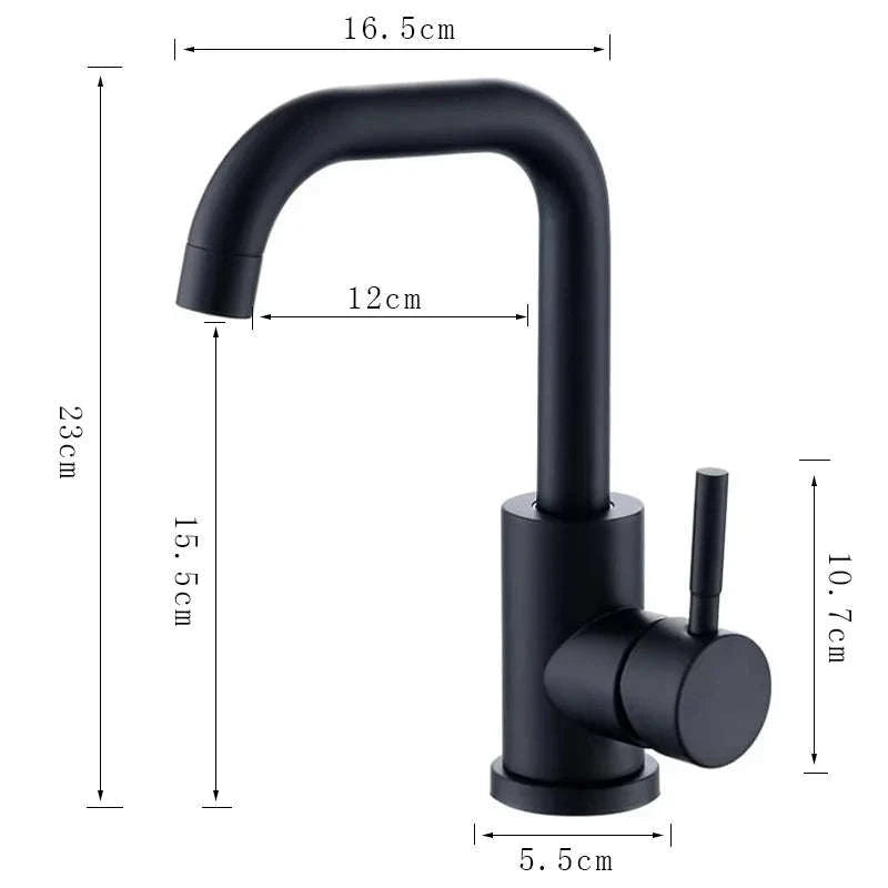 Black Nickel Bathroom Faucet-Black B