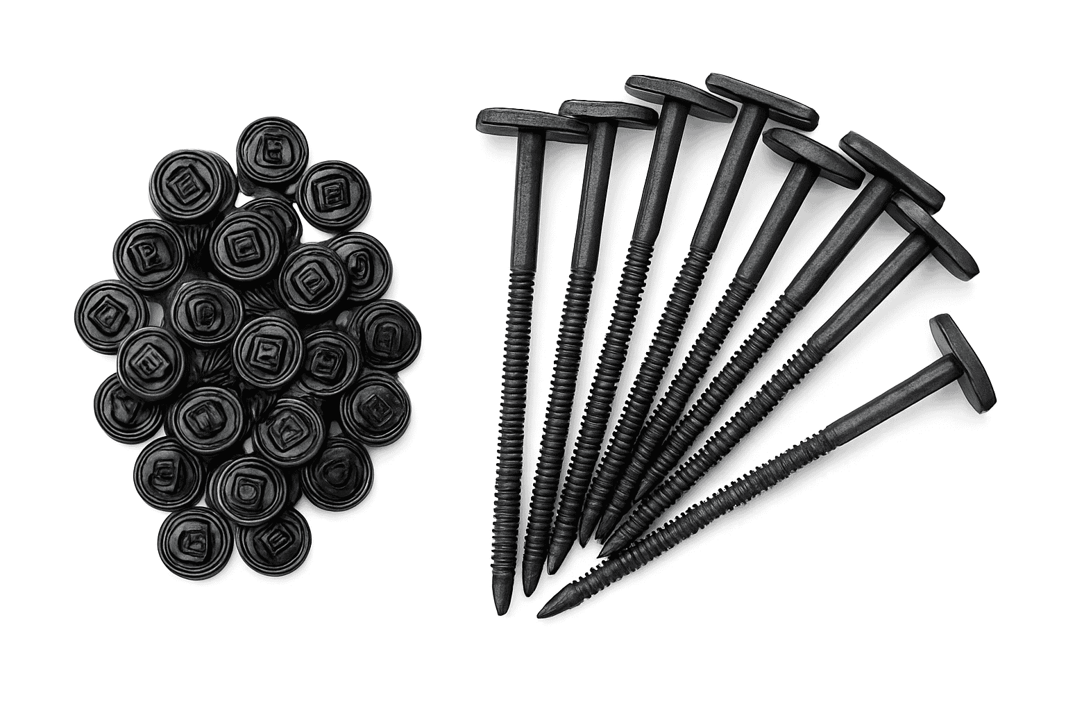 Black Nylon Self-Locking Cable Tie Buckles for Cable Management-10pcs