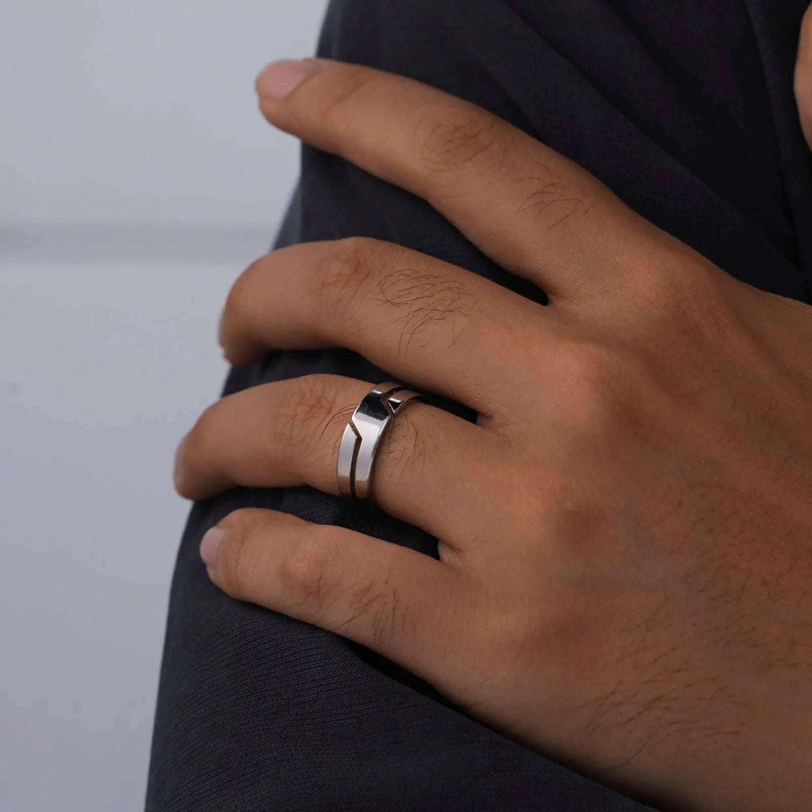 Black Stainless Steel Ring for Men and Women, 6mm-10 / Black