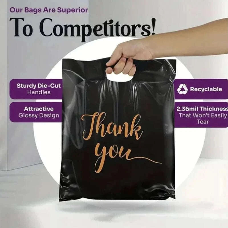 Black Thanksgiving Gift Bags, 100-Pack Party Favor Bags-Pink-20x30cm / 100pcs