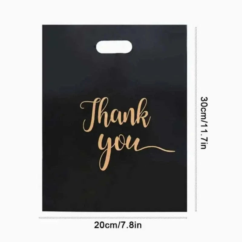 Black Thanksgiving Gift Bags, 100-Pack Party Favor Bags-Pink-20x30cm / 100pcs