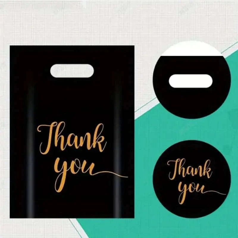 Black Thanksgiving Gift Bags, 100-Pack Party Favor Bags-Pink-20x30cm / 100pcs