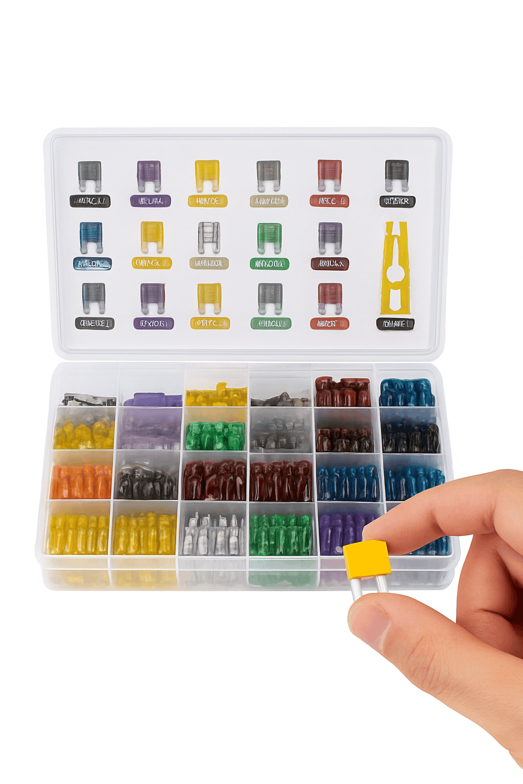 Blade Fuse Kit Assortment Set for Vehicle Circuit Protection-60pcs