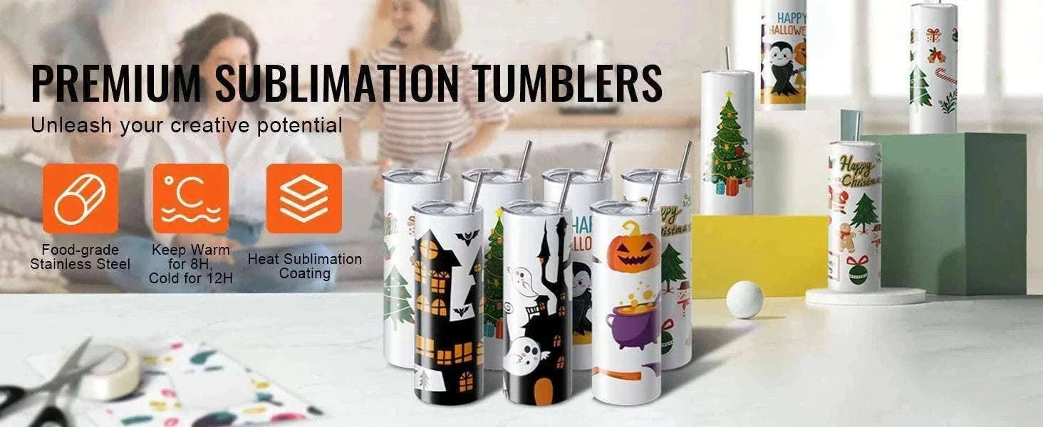 Blank Sublimation Tumblers Bulk 20oz & 30oz Stainless Steel Cups-8PCs 20oz / france / 501-600ml