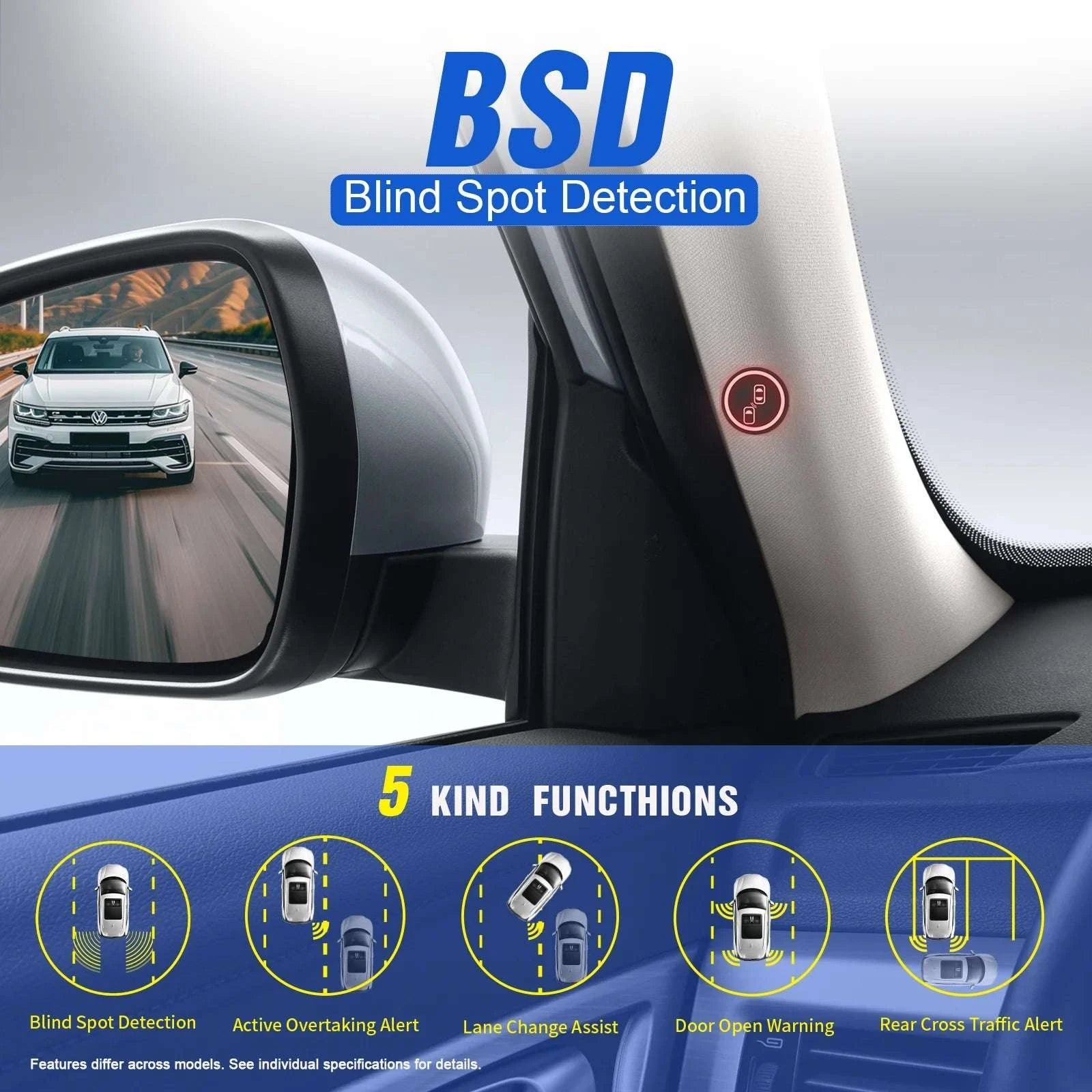 Blind Spot Monitoring System with Door Opening Warning-CAR BSD 24Ghz / Other