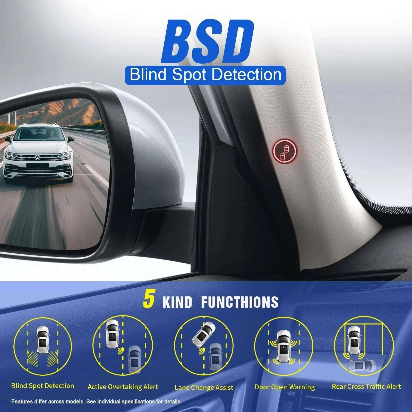 Blind Spot Monitoring System with Door Opening Warning-CAR BSD 24Ghz / Other