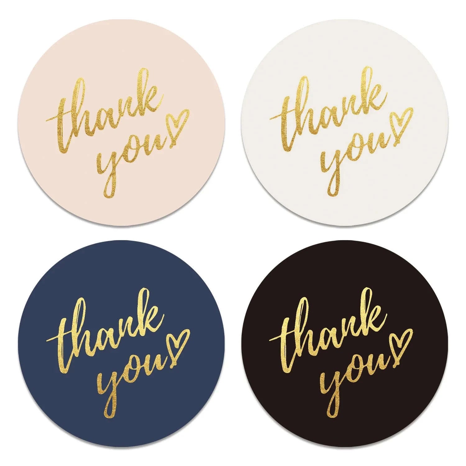 Blue Thank You Stickers for Packaging and Gifts-H0052-300pcs