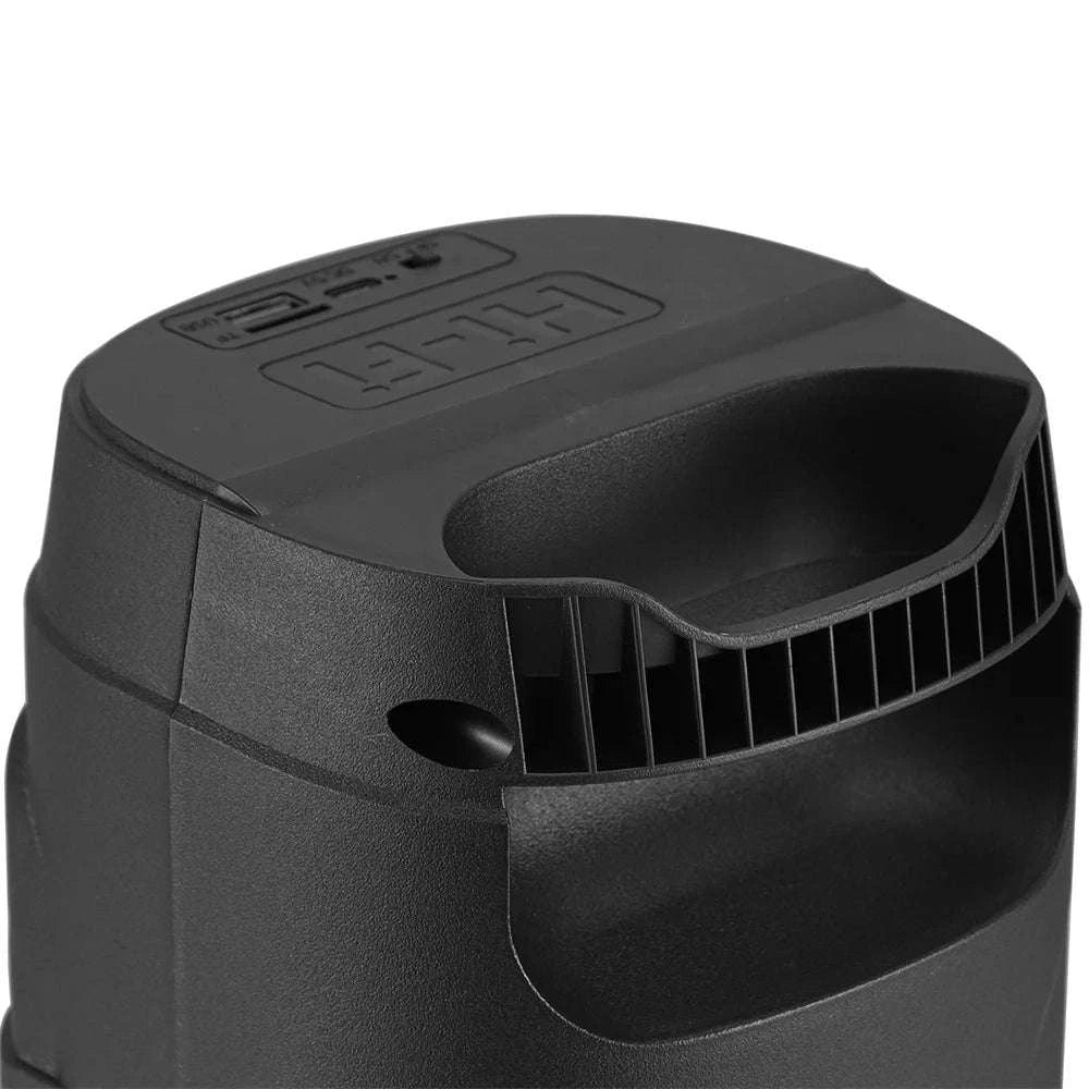 Bluetooth 5.0 Portable Speaker with Dual 4" Stereo & LED Lights-4" / United States