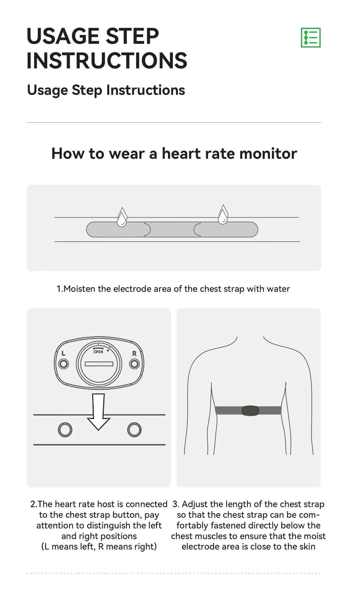 Bluetooth & ANT+ Heart Rate Monitor Chest Strap for Cycling-HRM812