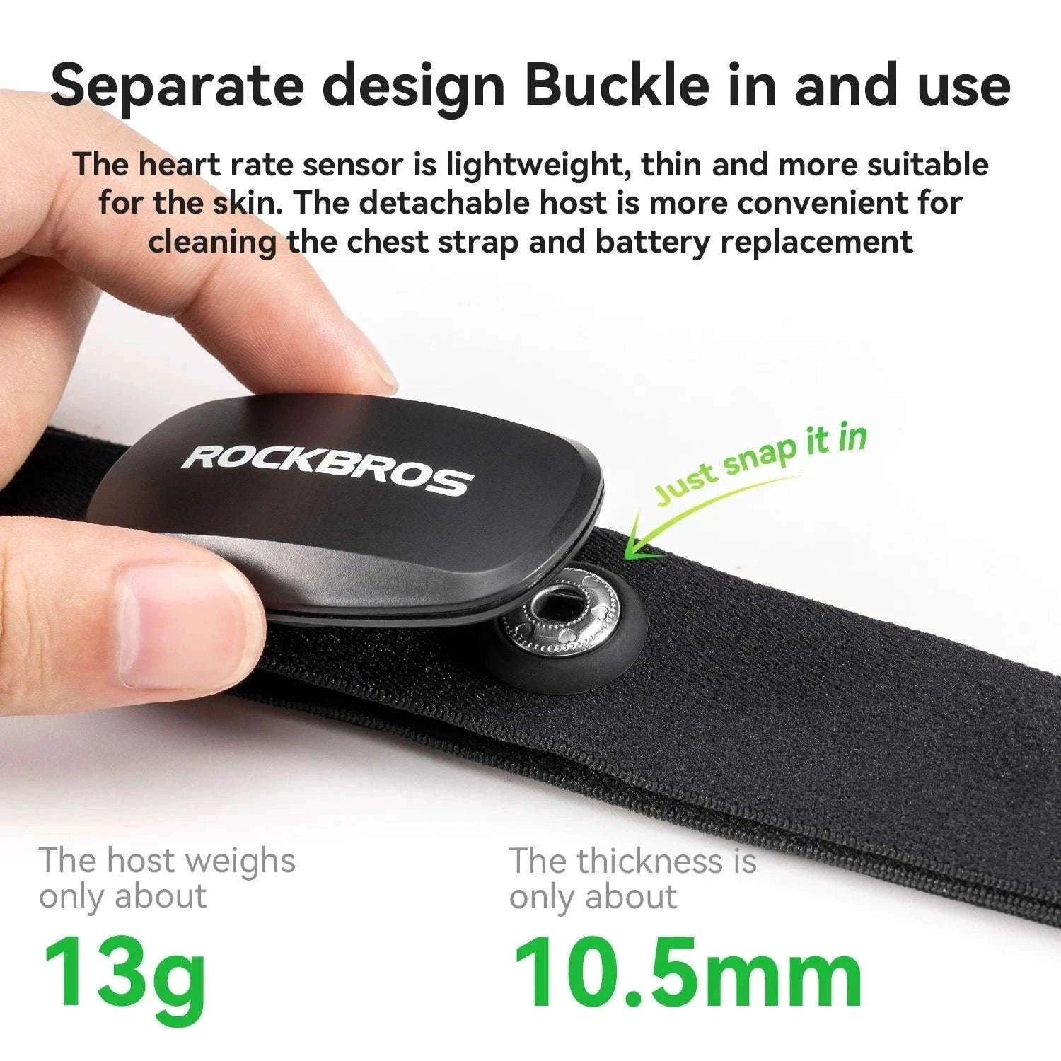 Bluetooth & ANT+ Heart Rate Monitor Chest Strap for Cycling-HRM812