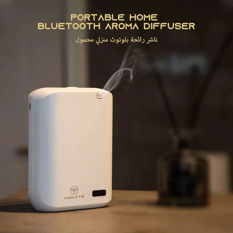 Bluetooth-Controlled 150ml Aroma Diffuser for Home and Hotel Use-United States / Black / US