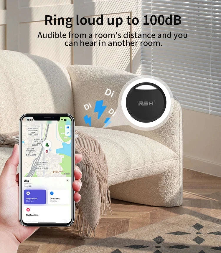 Bluetooth GPS Tracker Card for Apple Find My – Anti-Loss Locator-4PCS-Black / GERMANY