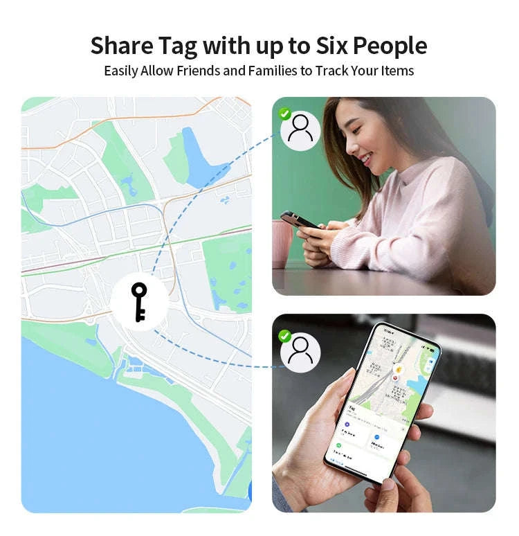 Bluetooth GPS Tracker Card for Apple Find My – Anti-Loss Locator-4PCS-Black / GERMANY