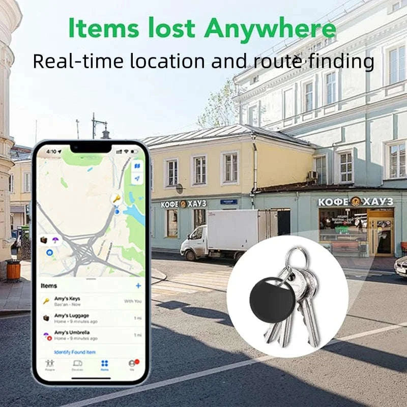 Bluetooth GPS Tracker Card for Apple Find My – Anti-Loss Locator-4PCS-Black / GERMANY