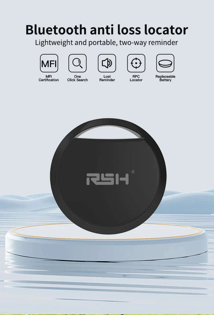 Bluetooth GPS Tracker Card for Apple Find My – Anti-Loss Locator-4PCS-Black / GERMANY