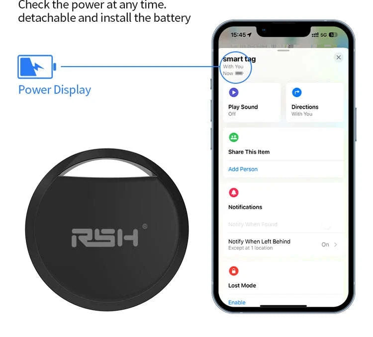 Bluetooth GPS Tracker Card for Apple Find My – Anti-Loss Locator-4PCS-Black / GERMANY