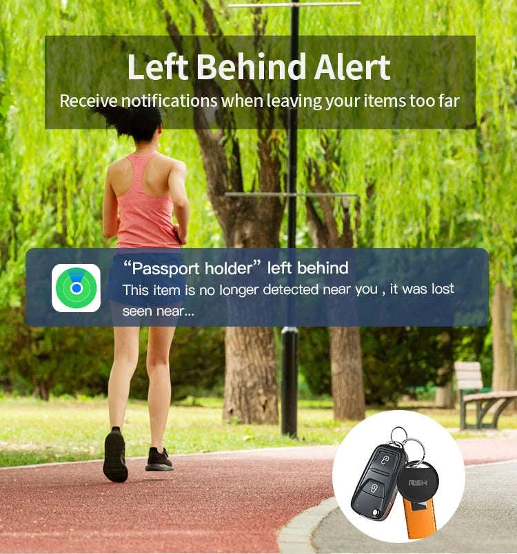 Bluetooth GPS Tracker Card for Apple Find My – Anti-Loss Locator-4PCS-Black / GERMANY