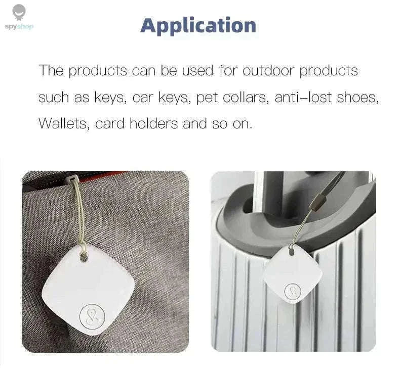 Bluetooth Mini Tracker for Keys, Wallets, Pets with Apple Find My-white