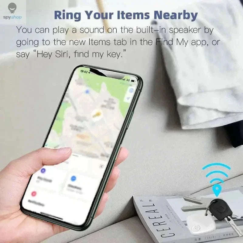 Bluetooth Mini Tracker for Keys, Wallets, Pets with Apple Find My-white