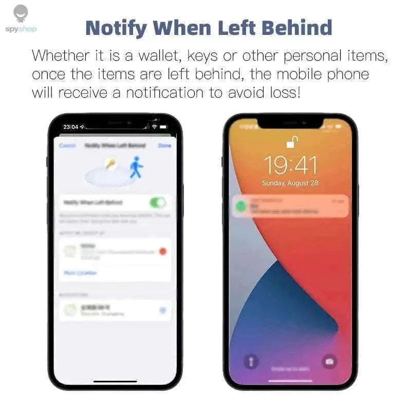 Bluetooth Mini Tracker for Keys, Wallets, Pets with Apple Find My-white