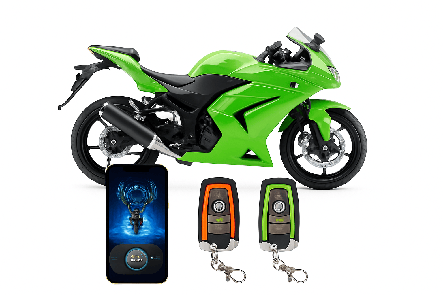 Bluetooth Motorcycle Anti-Theft Alarm with PKE Sensing and App Control-026LY ZZ