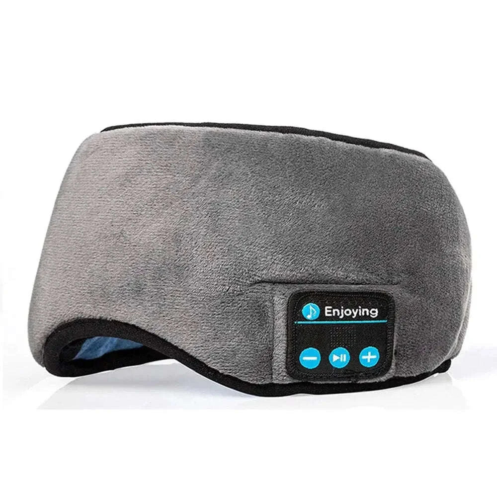 Bluetooth Sleep Headband with Wireless Earphones & Eye Mask-Black