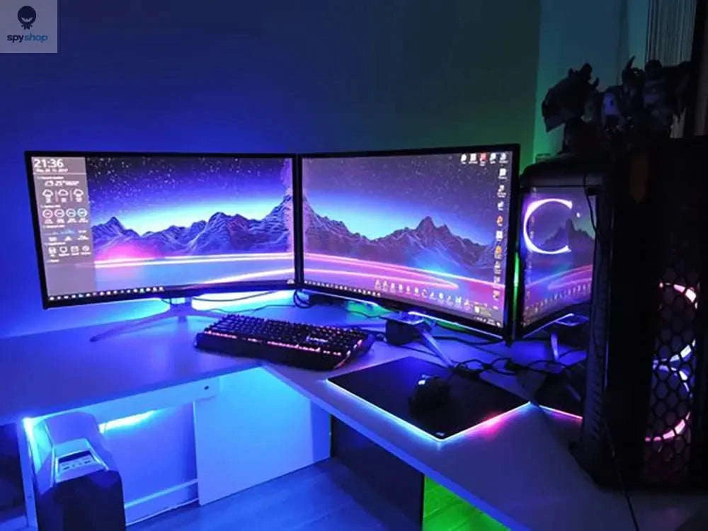 Bluetooth USB LED Strip Lights – RGB Mood Lighting for TVs and Desktops-Bluetooth IR / 5m