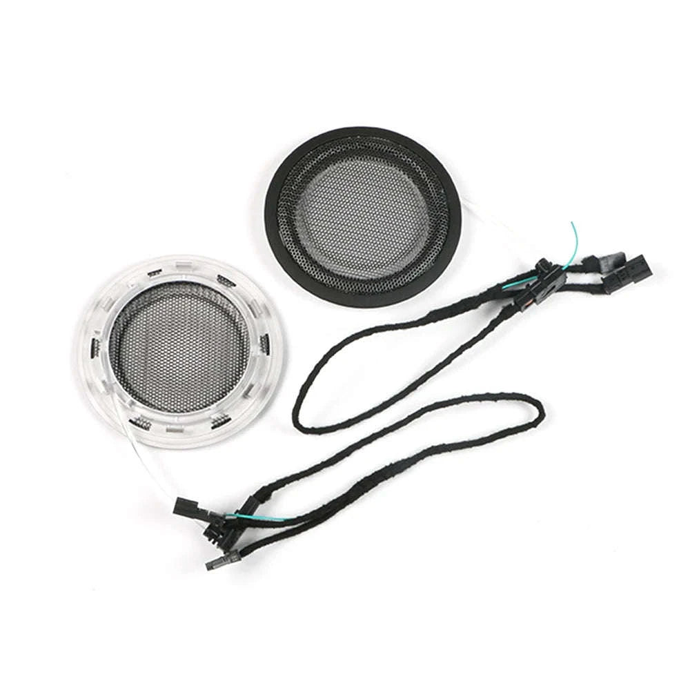 BMW 3 Series 4 Series Door Speaker Cover 8-Color LED Light Kit-Blue / Germany