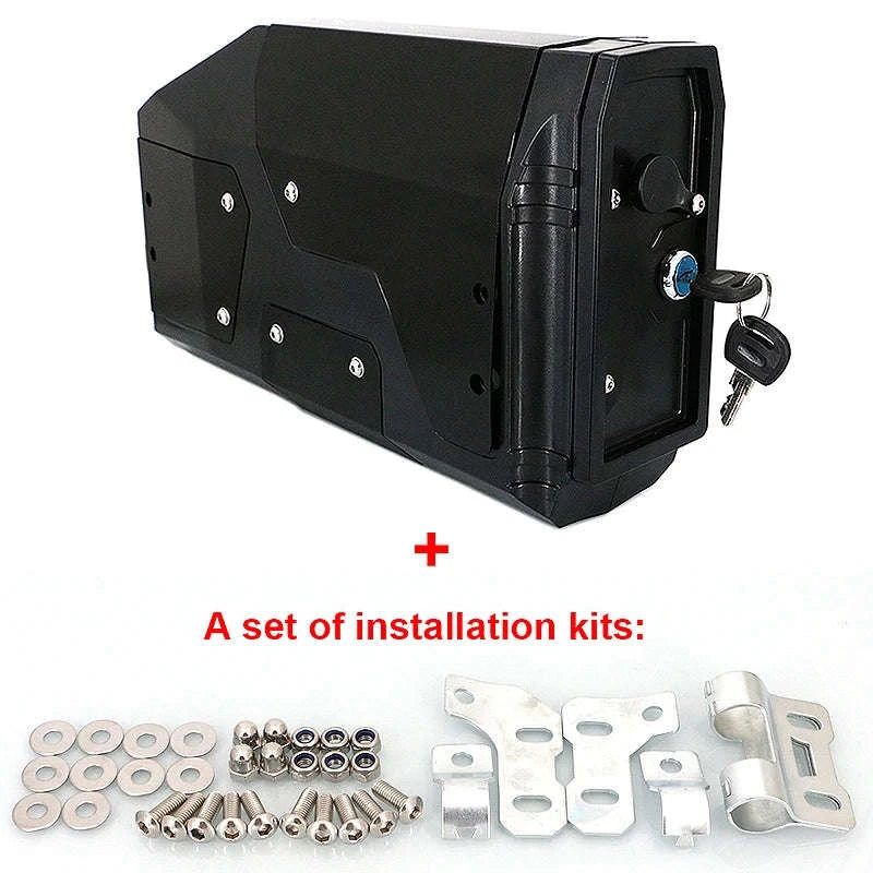 BMW GS 4.2L Motorcycle Toolbox – Lockable Storage Box-black