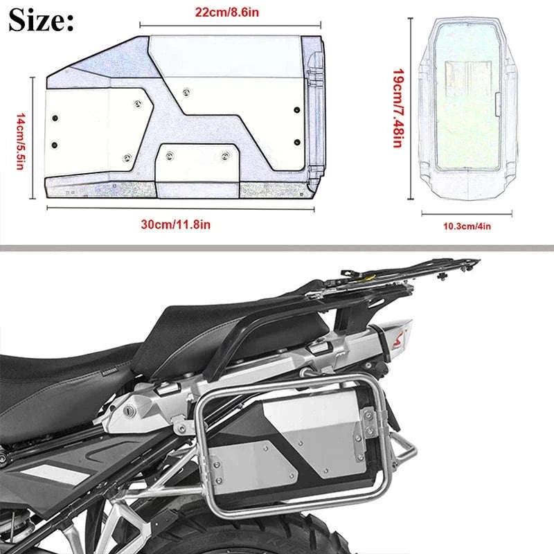 BMW GS 4.2L Motorcycle Toolbox – Lockable Storage Box-black
