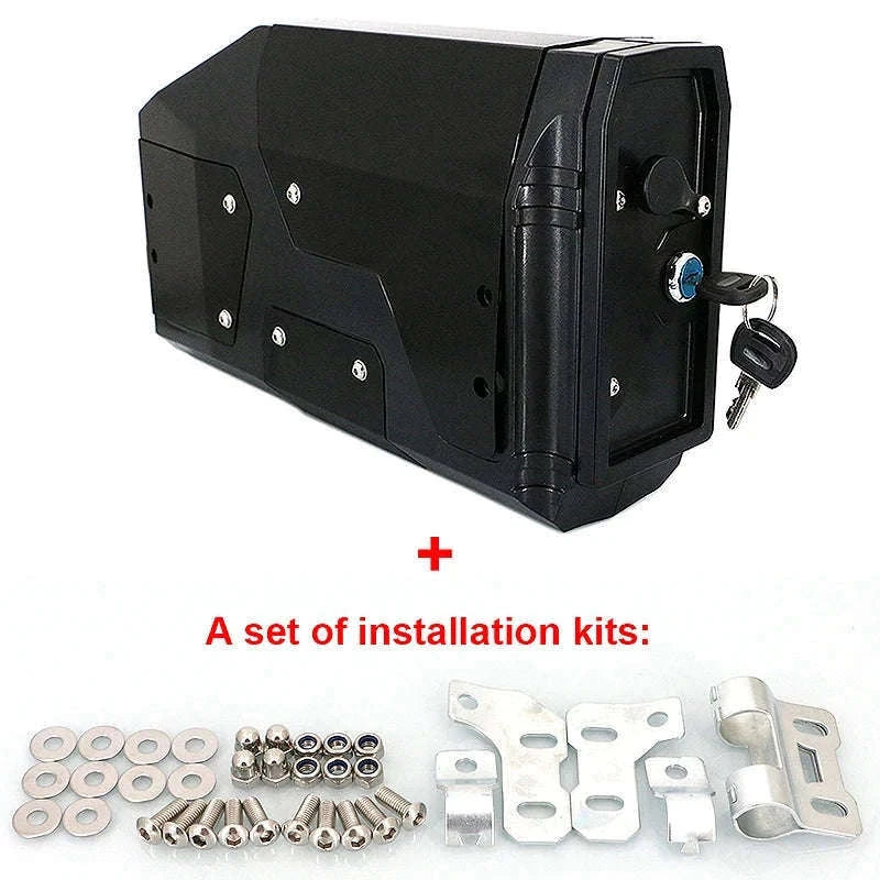 BMW GS 4.2L Motorcycle Toolbox – Lockable Storage Box-black