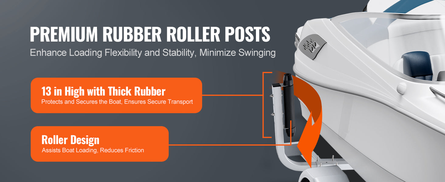 Verstelbare Verzinkte Boottrailer Leidingspalen (2 STUKS)