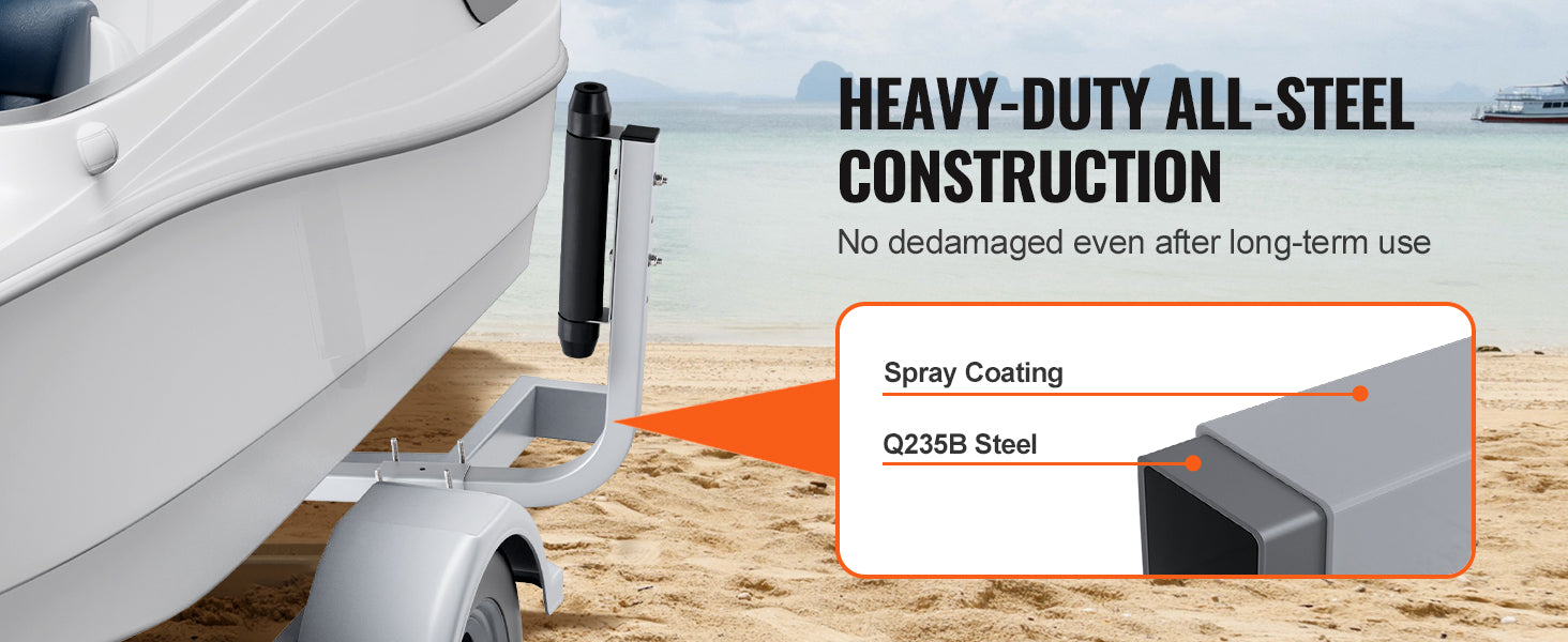 Verstelbare Verzinkte Boottrailer Leidingspalen (2 STUKS)