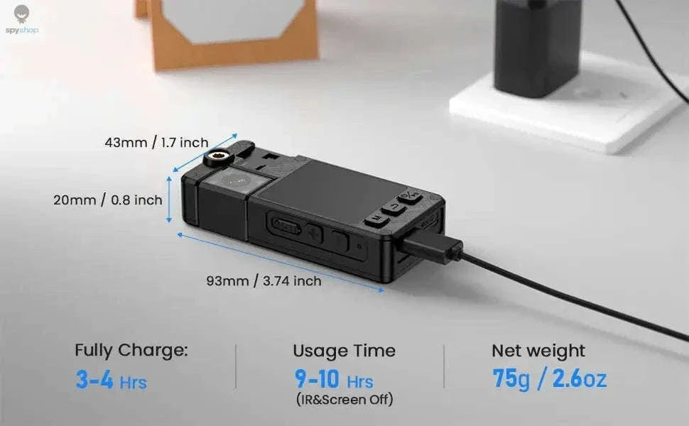 BOBLOV A24 Mini Action Camera with 1296P Video and Night Vision-Camera only