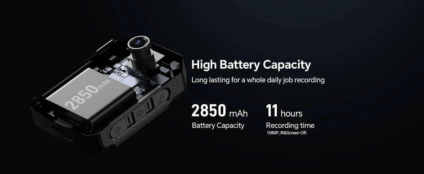 BOBLOV KJ21 Body Camera 1296P HD with Night Vision & 10H Recording-BOBLOV KJ21