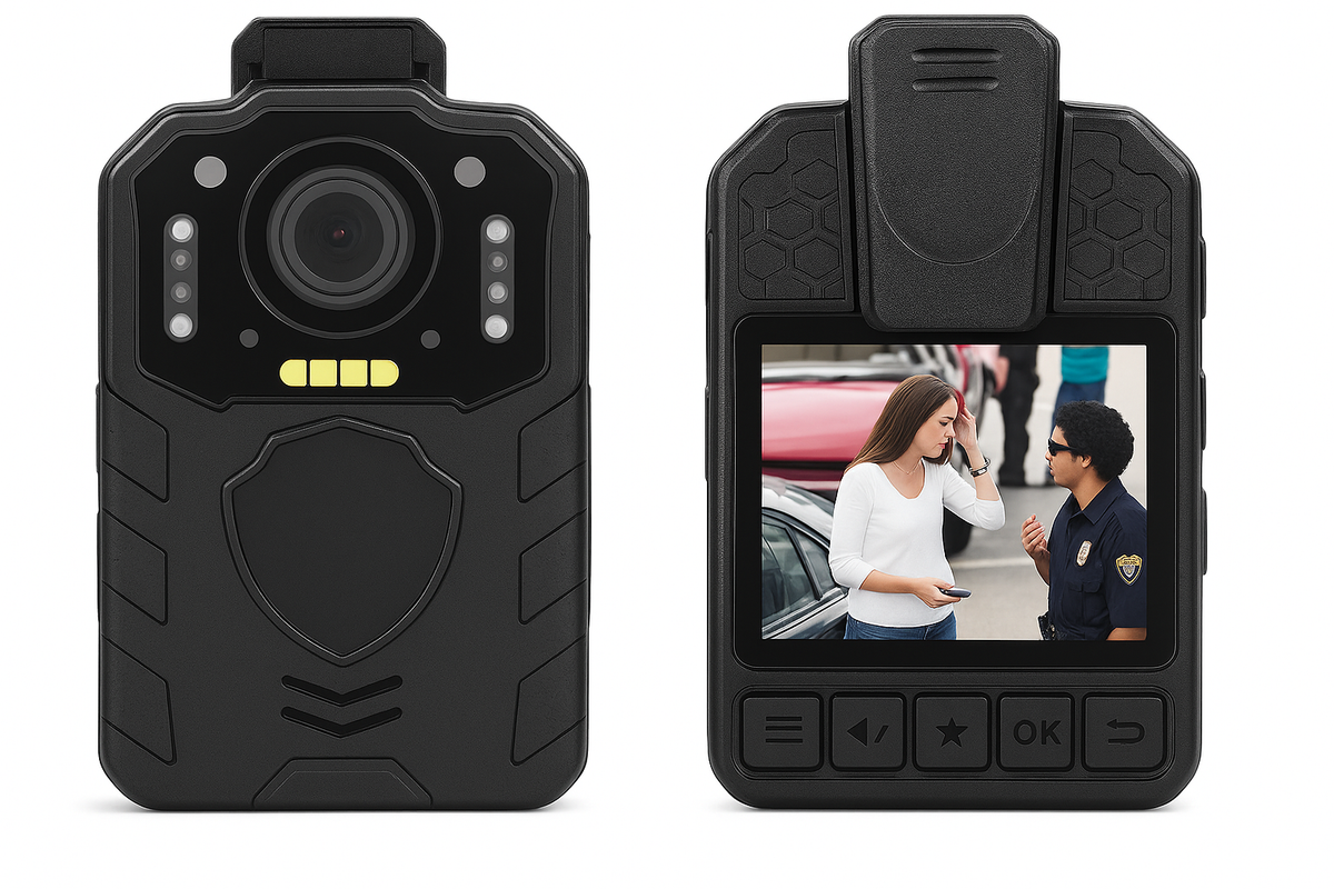 BOBLOV KJ25 1080p Action Camera 3000mAh Support 13Hrs Recording Bodycam Night Vision Mini Camerab Police Camera Pet Walking