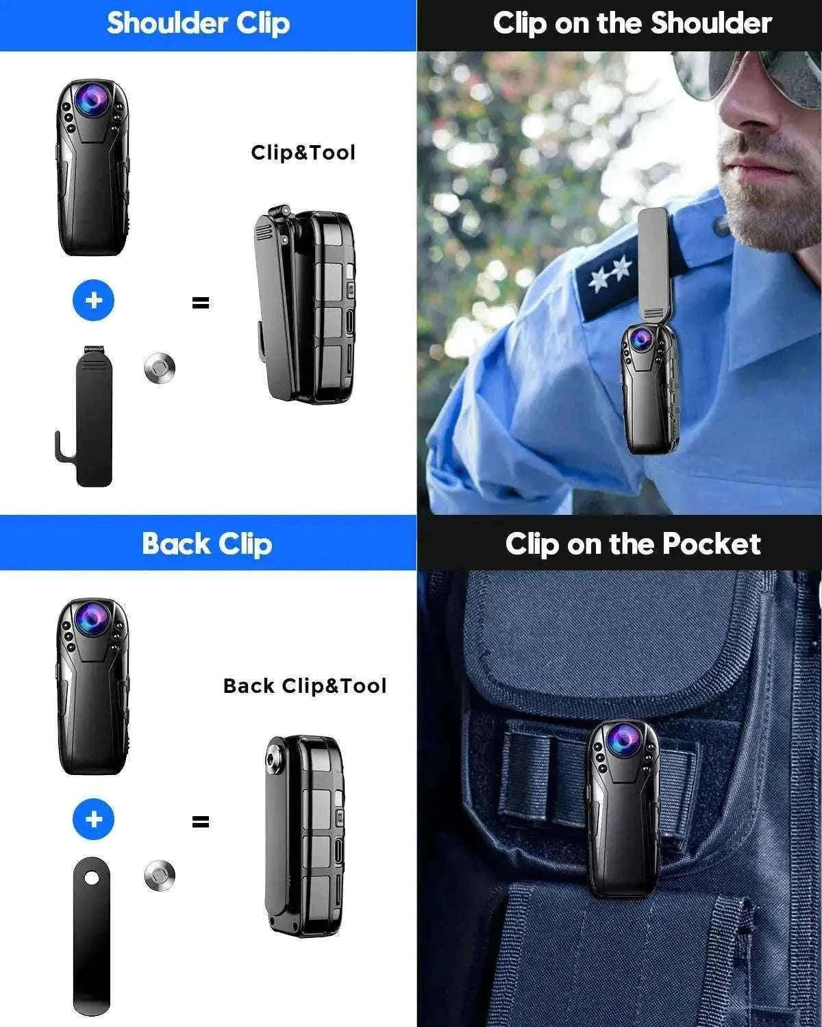 Boblov L02 Mini Dash Cam with 1080P HD and IR Night Vision-Only Camera