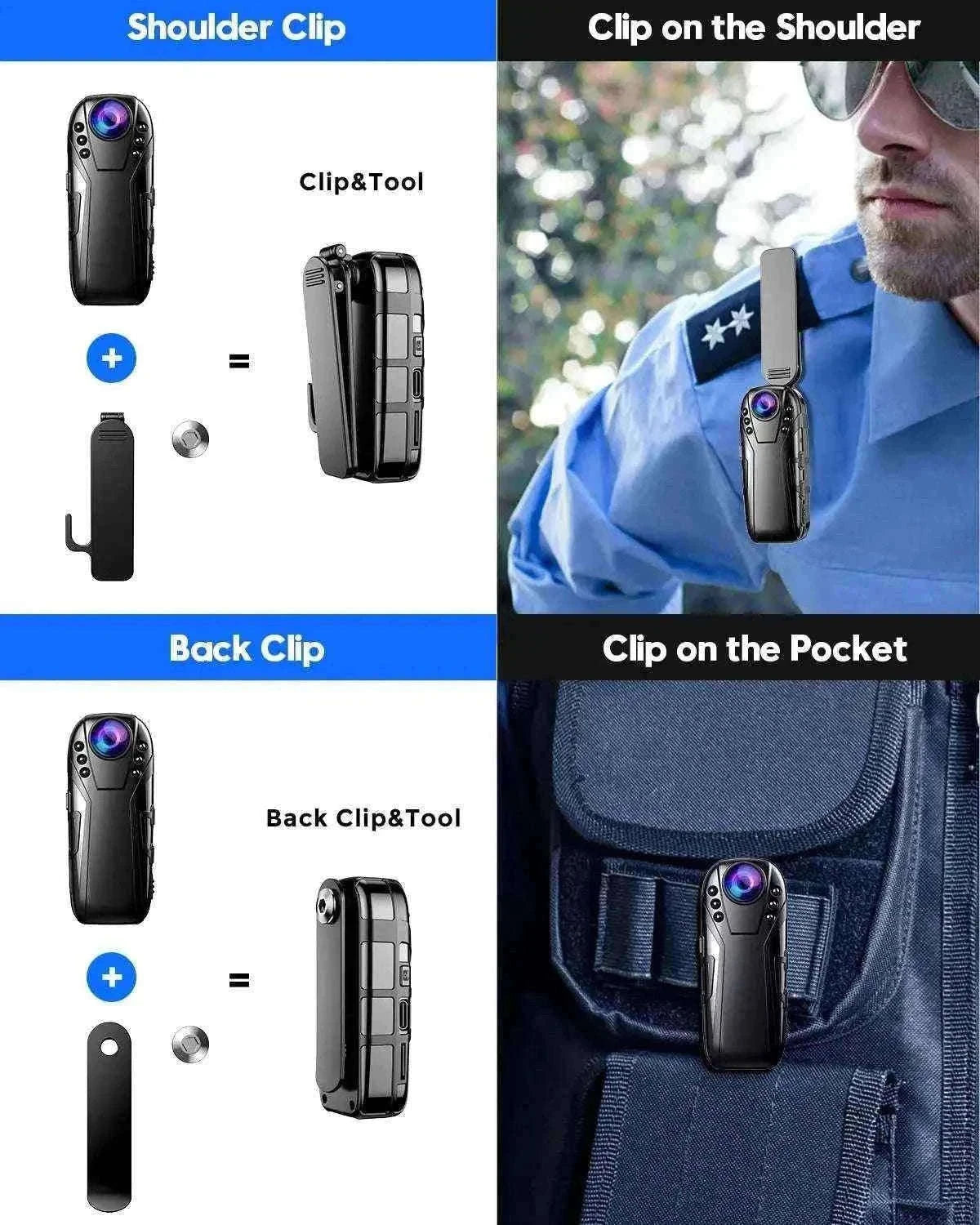 Boblov L02 Mini Dash Cam with 1080P HD and IR Night Vision-Only Camera