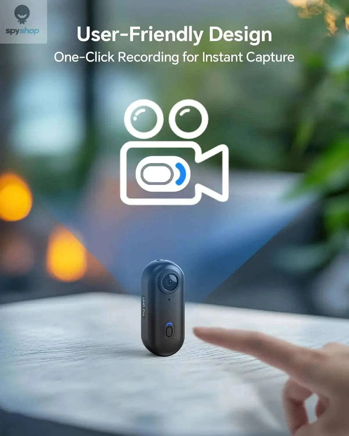 BOBLOV W4 Mini Body Camera – 1080P HD Recording with 128GB Storage-W4 64G
